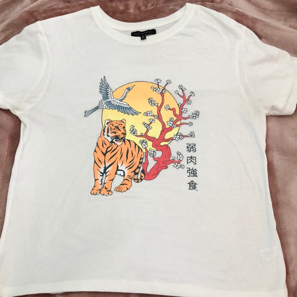 L.a hearts white tee